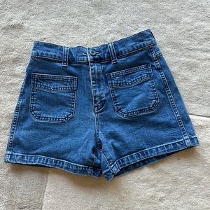 Madewell high rise denim shorts